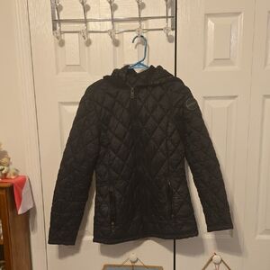 Bebe Sport Black Logo Quilted Jacket